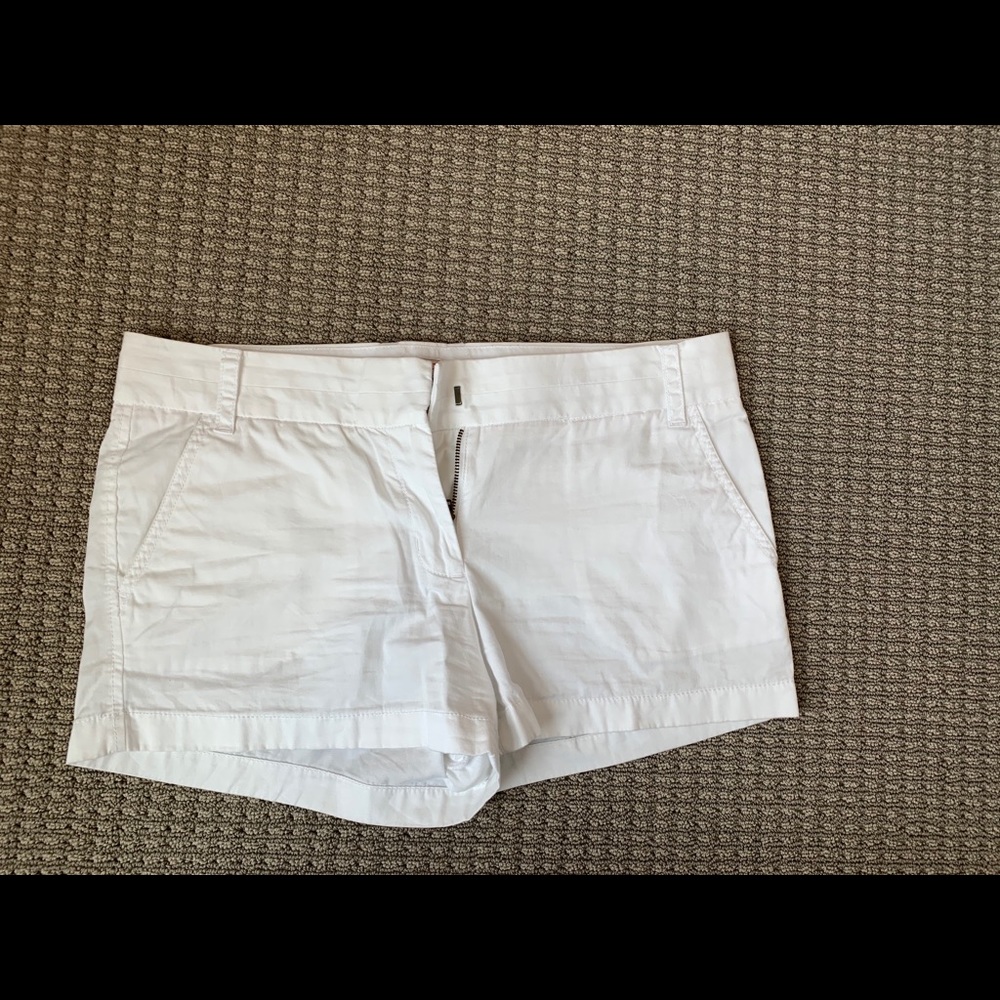 JCrew chino white shorts